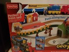 Geo Trax Push Along Timbertown Railway Fisher Price Train Set 