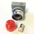 Lot Of 4 Idec Apw-199 Led Red 22mm Pilot Indicator Illuminated Light 24vac dc