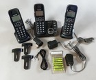 Panasonic Kx-tg3833m 3-handset Black Cordless Phone System W answering System