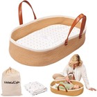 Cozy Moses Basket For Babies With Muslin Blanket   Portable Changing Basket   Pa