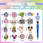 40pcs Non-repeat Cartoon Silicone Focal Beads For Pens  Random Focal Beads Bulk