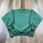 Vintage Rolex Sweatshirt Mens L Green Watch Old Money 90s Thick Heavy Sweater