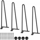 16 Hairpin Solid Metal Dining Table Legs Heavy Duty Modern