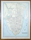 Vintage 1900 Charleston South Carolina Map 11 x14  Old Antique Original Citadel