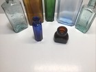Antique 7 Piece Colorful Cork Top Bottle Lot 1 