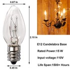 15 Watt Himalayan Salt Lamp Bulbs  12pack Dimmable Rock Salt Night Light Bulb   