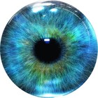 Blue Iris Eye Bass Drum Design Bass Drum Head Decal Skin Wrap Kick Sticker Vinyl