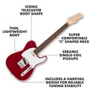 Fender Squier Telecaster     Dakota Red  Great For Beginners 