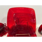 2 Place Setting Anchor Hocking Royal Ruby Charm Square Plates Bowls Cups Saucers
