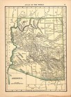 1911 Antique Map Of Arizona Small Vintage Arizona State Map Wall Decor Smap 1537