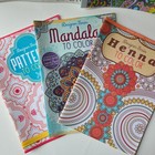 Adult Coloring Books Mandalas Henna Patterns Hidden Picture Outlander Lot Of 5