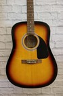 Fender Fa-115 Dreadnought Acoustic Guitar - Sunburst  bridge Beginning To Crack