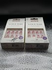 X2 Kiss Voguish Fantasy Medium Butterfly French Pink Nails   Powerflex Nail Glue