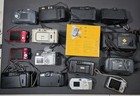 For Parts repair  16 Vintage Camera Lot - Sony  Nikon  Pentax  Minolta  Kodak