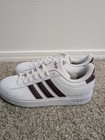Brand New Adidas Grand Court White And Chocolate Size 11 Women