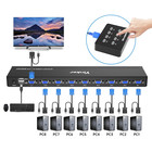 Vga Kvm 8 Port Rackmount Switch   8 Kvm Cables   4 Usb Hubs   Wired Desktop S   