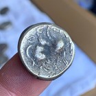 Rare Ancient Greek Tetradrachm Coin With King Image