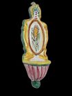 Ceramic Holy Water Wall Font Orvieto Italy Floral Mini Wall Pocket Vase 7   x 2 5   