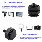 Camera Hot Shoe Mount 2 Pack  To 1 4 -20 Tripod Screw Adapter 2 Pack  Black 