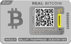 Bitcoin Hardware Wallet Card - Offline Cold Storage Single