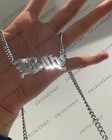 Custom Jewelry Name Pendant Necklace Personalized 6mm Cuban Chain Men Women Gold
