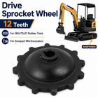 Excavator Drive Sprocket Wheel 12t Replacement For Mini Excavator Track