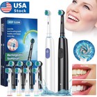 Pro Rotating Electric Toothbrush Rechargeable With 4 Brush Heads 5 Modes Timer