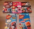 5 Uno Card Games Barbie-f-r-i-e-n-d-s-nfl-hot Wheels-batman 
