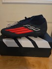 New Adidas F50 Elite Fg Jr9007 Black Red Mens Boots Soccer Cleats Men Size 9 5 