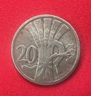 Czechoslovakia 1921 20 Haleru  Km1  20mm