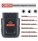 Bluetooth Obd2 Check Engine Diagnostic Scan Tool Car Obd Scanner Code Reader New
