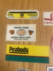 Vintage Coal Mining Stickers Peabody Eastern Joy Sirus Westmoreland Lot Of 20