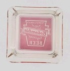 Vintage Glass Marketing Ashtray   Columbia Beer   Shenandoah Pennsylvania Pa