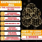 Led Light Up Bobo Balloons 20  Transparent For Festive Wedding Birthday Party