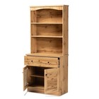 Baxton Studio Agni Oak Brown Finished Wood Buffet And Hutch Kitchen Cabinet