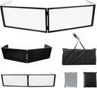 Dj Booth Dj Facade Portable Dj Event Booth Foldable Cover Screen Metal Frame    