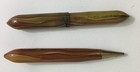 Vintage Southern Dairies Fountain Pen   Mechanical Pencil Set In Case - Agate Li
