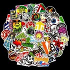 100 Skateboard Stickers Bomb Laptop Luggage Graffiti Tide Brand Decals Pack Lot