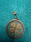 Four Leaf Clover  Actual Clover In Resin Disk