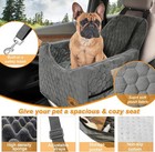 Dog Car Seats For Small medium Dogs  Memory Foam Dog Booster Seat    