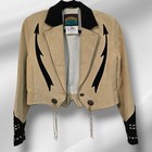 1970s Pioneer Wear Leather Jacket Vintage Small Womens Cropped Cowboy Coat