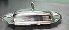 Vintage  international Silver  Butter Dish-silverplate