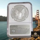 2019 S Proof  1 American Silver Eagle Ngc Pf70uc Early Release Trolly Car Label