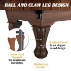 7ft Full Size Pool Table Green Felt Billiards Game Set W  Cues Balls Rack Brush