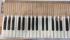 Antique Full Set Victorian Keys Keyboard From Wilcox   White Pump Organ