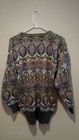 Vintage Clothing Pastel Multi-color gray Crewneck Sweater- Medium M