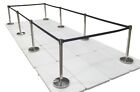  8  Pack Of Retractable Crowd Control Barrier Posts   Stanchions 6 6  Strap