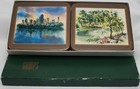 Gumps Corked Back Coasters Dallas Texas Skyline And Landmarks Betty Guy Art