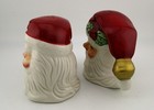 Fitz And Floyd Holiday Santa Salt   Pepper Shakers Set  4309