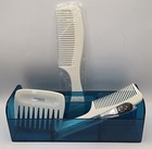 Lot 5 Vintage Clinique Acrylic Organizer Hair Pick Combs Makeup Brush Set New